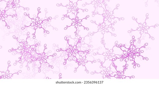 Light Purple vector background with curved lines. Colorful illustration in abstract style with bent lines. Pattern for business booklets, leaflets