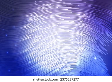 Light Purple vector background with curved lines. Creative illustration in halftone style with gradient. Brand new design for your ad.