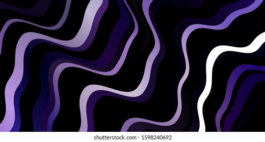 Light Purple vector background with curves. Colorful geometric sample with gradient curves.  Template for your UI design.