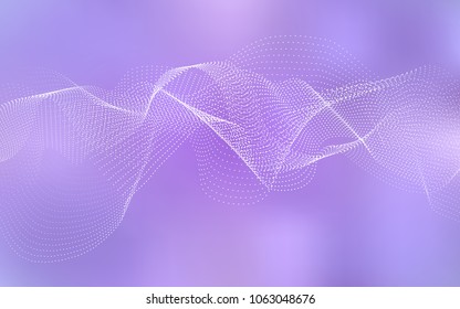 Light Purple vector background with dots. Beautiful colored illustration with blurred circles in nature style. The pattern can be used for ads, leaflets of liquid.