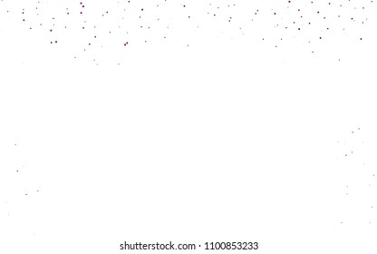 Light Purple vector  background with dots. Blurred decorative design in abstract style with bubbles. Pattern can be used as texture of water, rain drops.