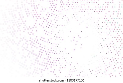 Light Purple vector  background with dots. Blurred bubbles on abstract background with colorful gradient. The pattern can be used for aqua ad, booklets.