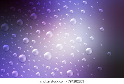 Light Purple vector background with dots. Beautiful colored illustration with blurred circles in nature style. The pattern can be used for aqua ad, booklets.