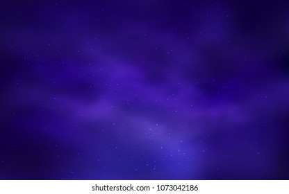 Light Purple vector background with galaxy stars. Blurred decorative design in simple style with galaxy stars. Template for cosmic backgrounds.