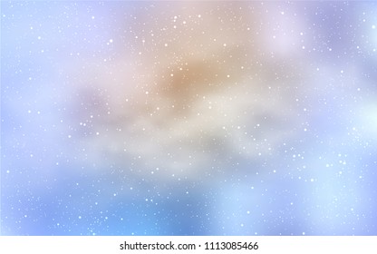 Light Purple vector background with galaxy stars. Modern abstract illustration with Big Dipper stars. Pattern for futuristic ad, booklets.