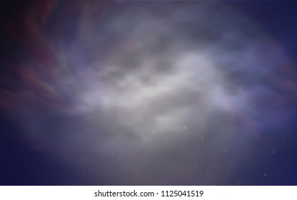 Light Purple vector background with galaxy stars. Shining illustration with sky stars on abstract template. Pattern for astrology websites.