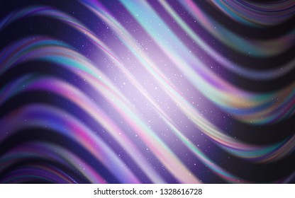 Light Purple vector background with galaxy stars. Shining colored illustration with bright astronomical stars. Template for cosmic backgrounds.