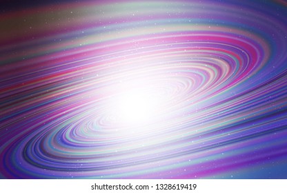 Light Purple vector background with galaxy stars. Space stars on blurred abstract background with gradient. Pattern for astrology websites.