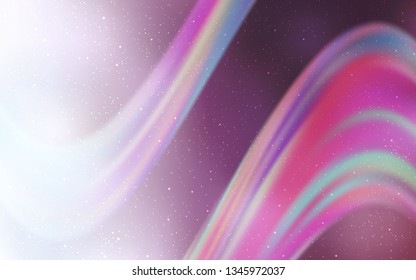 Light Purple vector background with galaxy stars. Modern abstract illustration with Big Dipper stars. Pattern for astronomy websites.