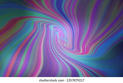 Light Purple vector background with galaxy stars. Space stars on blurred abstract background with gradient. Pattern for astrology websites.
