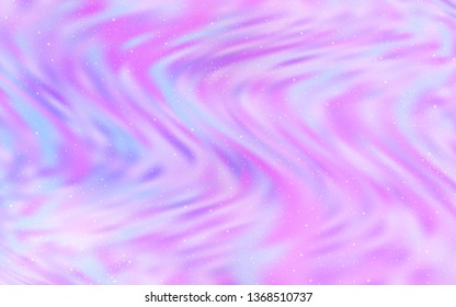 Light Purple vector background with galaxy stars. Shining colored illustration with bright astronomical stars. Template for cosmic backgrounds.