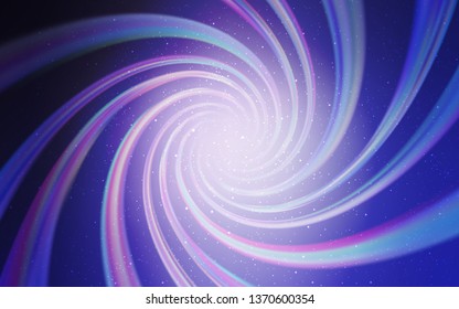 Light Purple vector background with galaxy stars. Glitter abstract illustration with colorful cosmic stars. Pattern for futuristic ad, booklets.