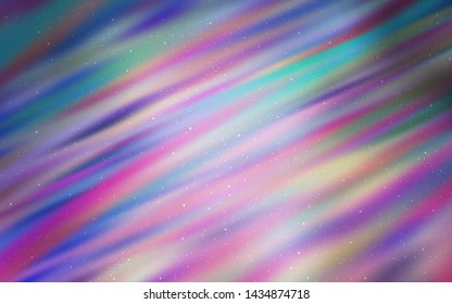 Light Purple vector background with galaxy stars. Shining colored illustration with bright astronomical stars. Pattern for astrology websites.