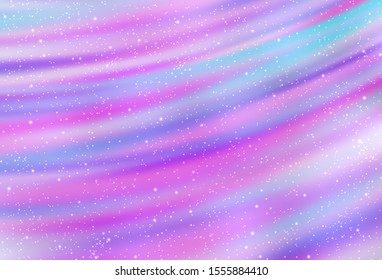 Light Purple vector background with galaxy stars. Modern abstract illustration with Big Dipper stars. Pattern for astronomy websites.
