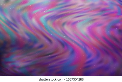 Light Purple vector background with galaxy stars. Shining colored illustration with bright astronomical stars. Pattern for astrology websites.