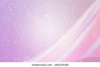 Light Purple vector background with galaxy stars. Modern abstract illustration with Big Dipper stars. Pattern for futuristic ad, booklets.