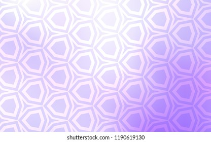 Light Purple vector background with hexagons. Design in abstract style with hexagons. Pattern for landing pages.