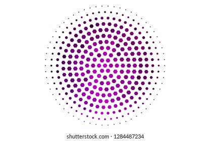 Light Purple vector background with hexagons. Colorful hexagons on white backdrop. Beautiful design for your business advert.