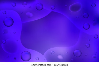 Light Purple vector background with lamp shapes. A sample with blurred bubble shapes. Memphis design for your web site.