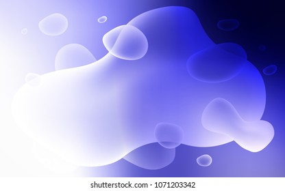 Light Purple vector background with lamp shapes. A sample with blurred bubble shapes. The best blurred design for your business.