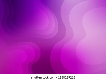 Light Purple vector background with lamp shapes. Colorful abstract illustration with gradient lines. A new texture for your  ad, booklets, leaflets.