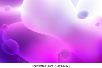 Light Purple vector background with lava shapes. Shining illustration, which consist of blurred lines, circles. The elegant pattern for brand book.