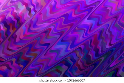 Light Purple vector background with lava shapes. Colorful illustration in abstract marble style with gradient. A completely new template for your business design.