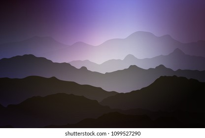 Light Purple vector background with lava shapes. Glitter abstract illustration with wry lines. Brand-new design for your ads, poster, banner.