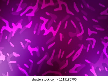 Light Purple vector background with lava shapes. A completely new color illustration in marble style. The elegant pattern for brand book.