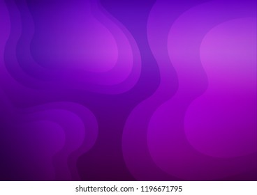 Light Purple vector background with lava shapes. Brand new colored illustration in marble style with gradient. New composition for your brand book.