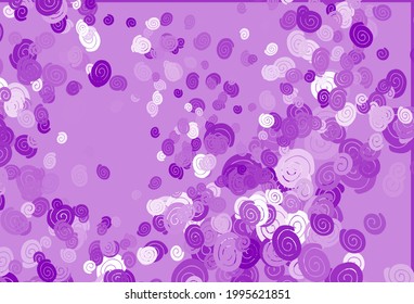 Light Purple vector background with lava shapes. Geometric illustration in marble style with gradient.  Pattern for your business design.