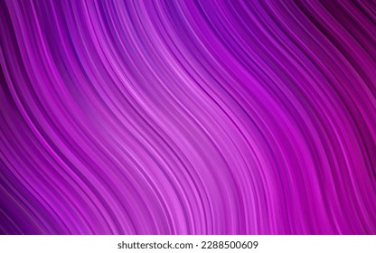 Light Purple vector background with lava shapes. A vague circumflex abstract illustration with gradient. The elegant pattern for brand book.