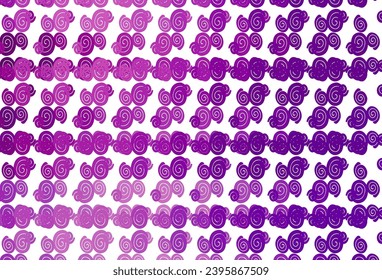 Light Purple vector background with lava shapes. Colorful abstract illustration with gradient lines. A completely new template for your business design.