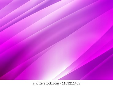 Light Purple vector background with lines. Lines on blurred abstract background with gradient. The pattern can be used as ads, poster, banner for commercial.