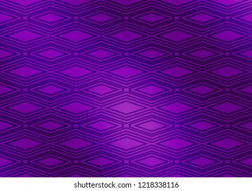 Light Purple vector background with lines, rhombuses. Modern geometric abstract illustration with lines, squares. Smart design for your business advert.