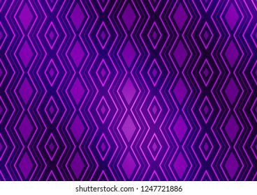 Light Purple vector background with lines, rhombuses. Modern geometric abstract illustration with lines, squares. Smart design for your business advert.