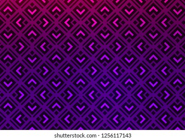 Light Purple vector background with lines, rhombuses. Modern geometric abstract illustration with lines, squares. Pattern for business booklets, leaflets.