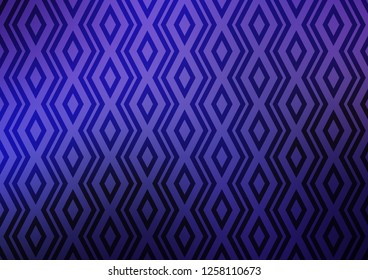 Light Purple vector background with lines, rhombuses. Glitter abstract illustration with colorful lines, rhombuses. Best design for your ad, poster, banner.