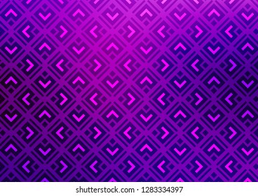 Light Purple vector background with lines, rhombuses. Modern geometric abstract illustration with lines, squares. Backdrop for TV commercials.