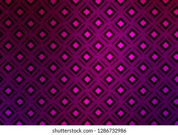 Light Purple vector background with lines, rhombuses. Modern geometric abstract illustration with lines, squares. Pattern for websites, landing pages.