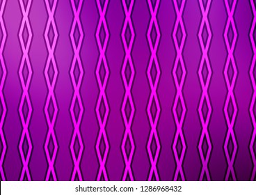 Light Purple vector background with lines, rhombuses. Modern geometric abstract illustration with lines, squares. Pattern for websites, landing pages.