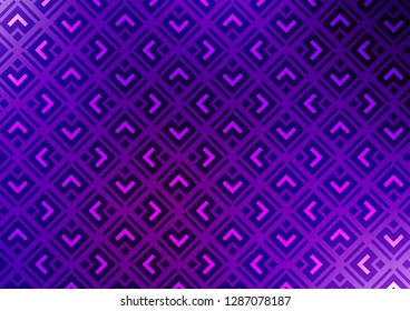 Light Purple vector background with lines, rhombuses. Colorful decorative design in simple style with lines, rhombuses. Best design for your ad, poster, banner.