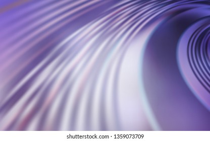 Light Purple vector background with lines. Modern gradient abstract illustration with bandy lines. Pattern for your business design.