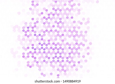 Light Purple vector background with lines. Colorful geometric sample with gradient lines.  Abstract style for your business design.