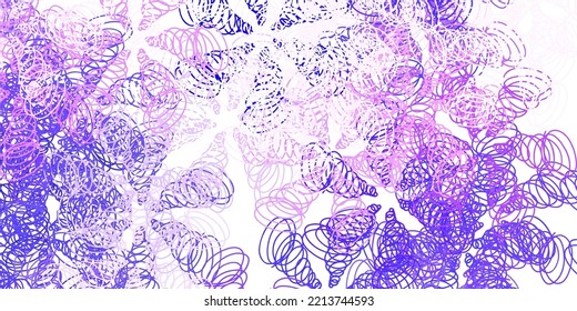 Light purple vector background with lines. Abstract illustration with bandy gradient lines. Pattern for booklets, leaflets.