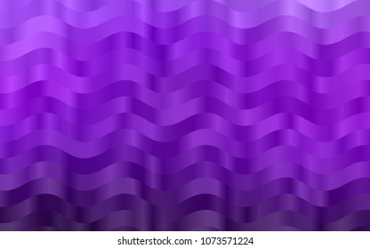 Light Purple vector background with liquid shapes. Glitter abstract illustration with wry lines. Brand-new design for your ads, poster, banner.