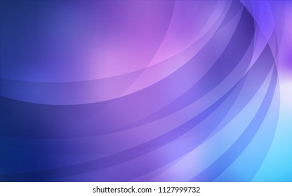 Light Purple vector background with liquid shapes. Glitter abstract illustration with wry lines. Pattern for your business design.