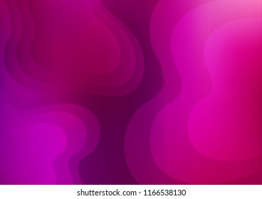 Light Purple vector background with liquid shapes. A sample with blurred bubble shapes. A completely new template for your business design.
