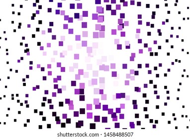 Light Purple vector background in polygonal style. Rectangles on abstract background with colorful gradient. Smart design for your business advert.