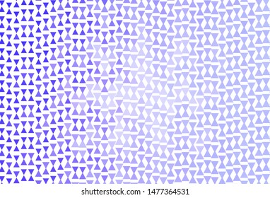 Light Purple vector background with polygonal style. Decorative design in abstract style with triangles. Template for wallpapers.